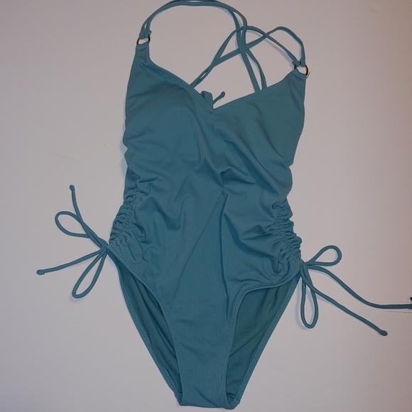 Time and Tru Other - Side Ruched One Piece